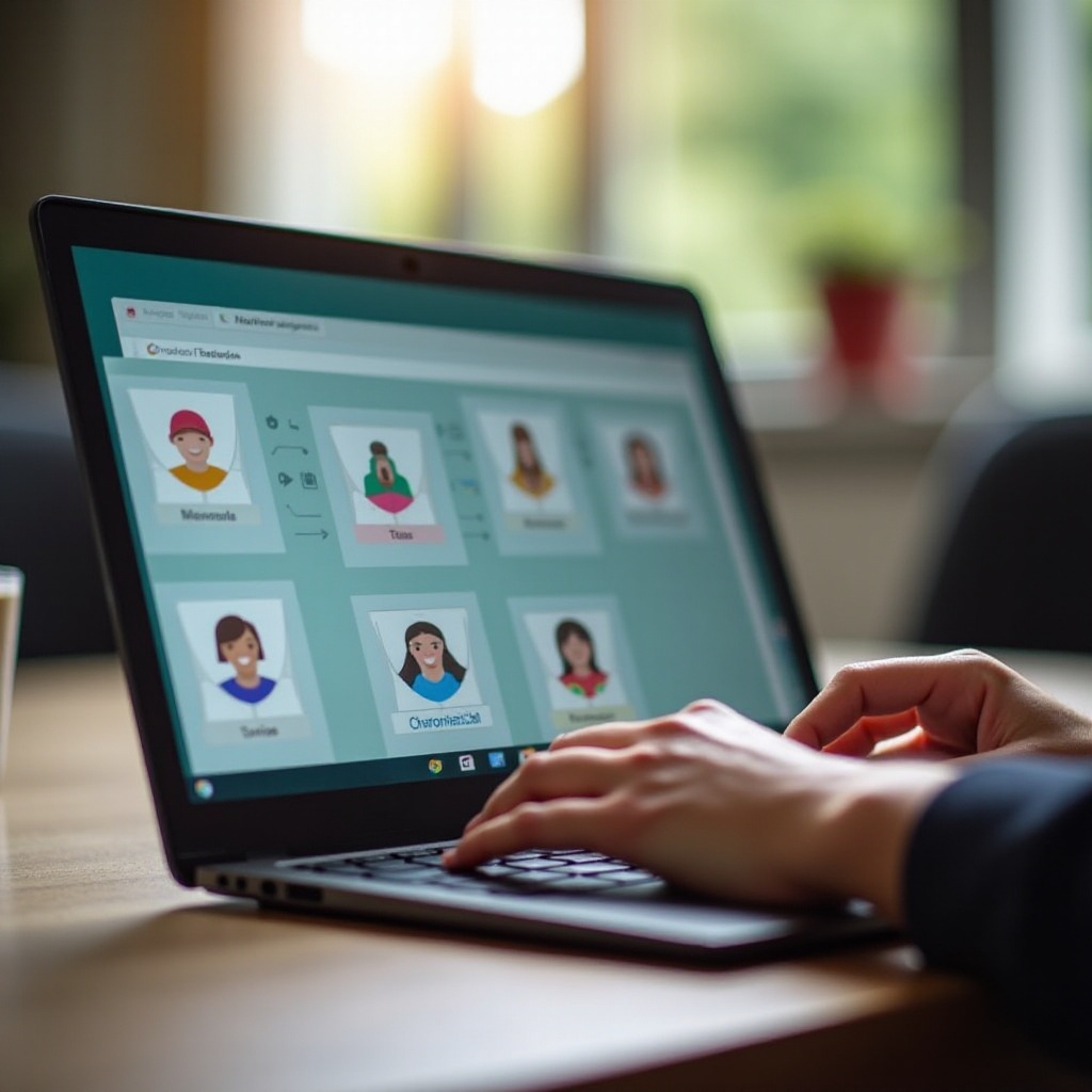 你正在使用 Chromebook 上的哪個帳戶？